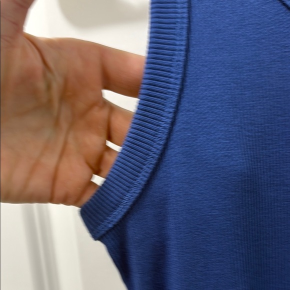 Everlane Royal Blue Ribbed Tank Midi Dress - Picture 2 of 4